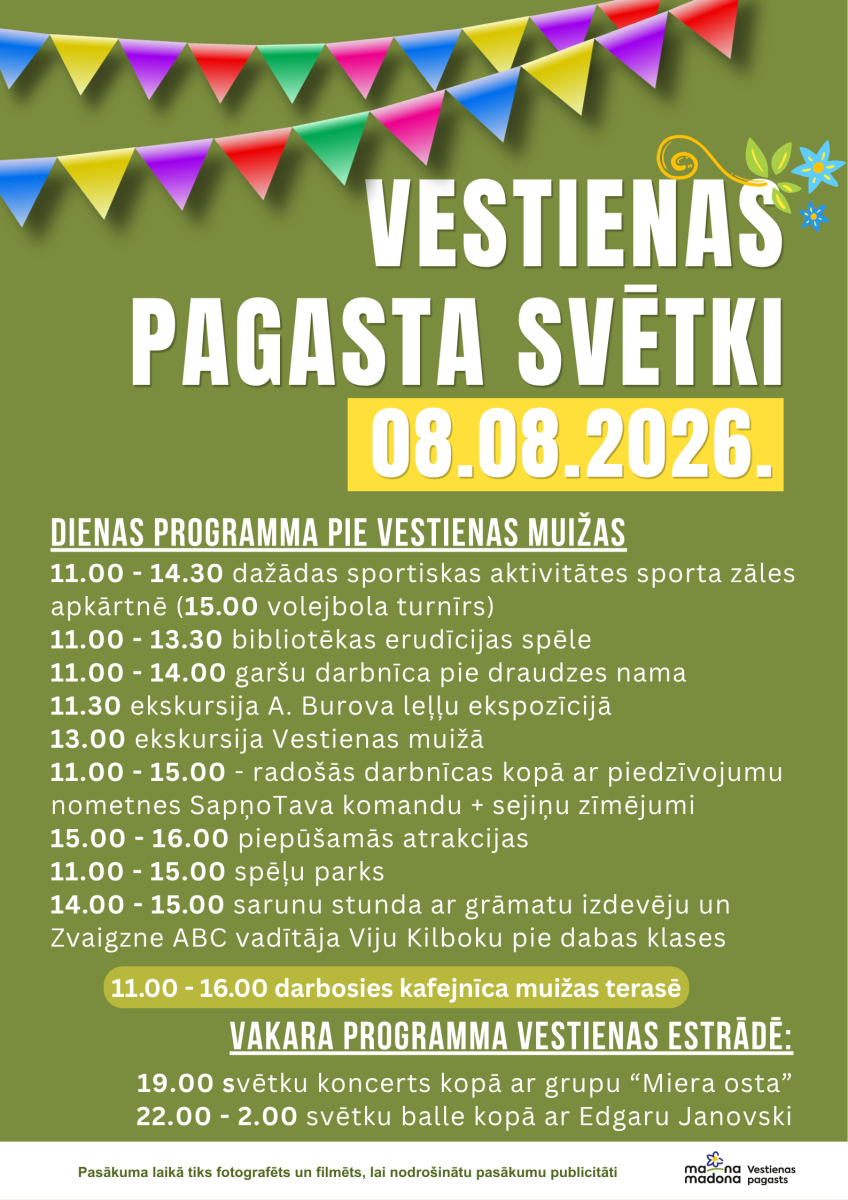 Vestienas pagasta svētki — pilsētas svētku vāka attēls